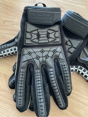 Seibertron Lineman 2.0 Men’s Black Protective Work Gloves NWOT